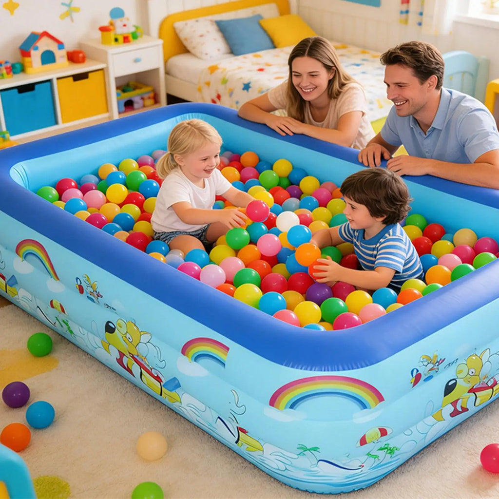 Inflatable Kids Swimming Pool – Family Backyard Pool S/M/L Inflatable Swimming Pool Babs