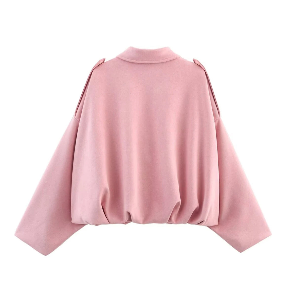 Women's Vintage Oversized Pilot Jacket – Puff Sleeve Streetwear Women's Pilot Jacket Babs