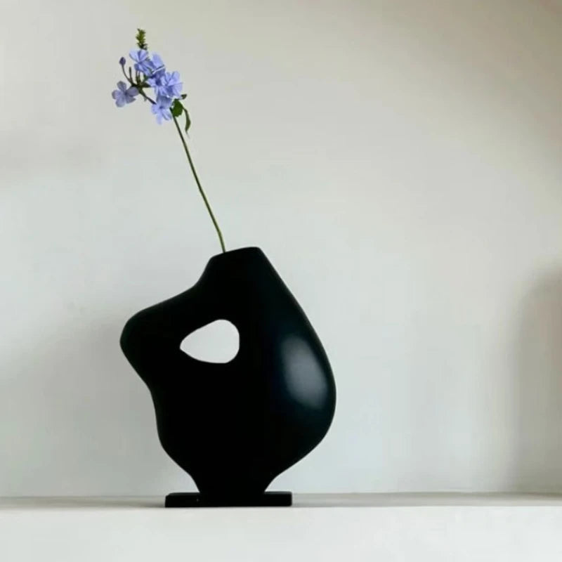 Nordic Luxury Resin Vase – Modern Minimalist Home Decor Decorative Vase Babs