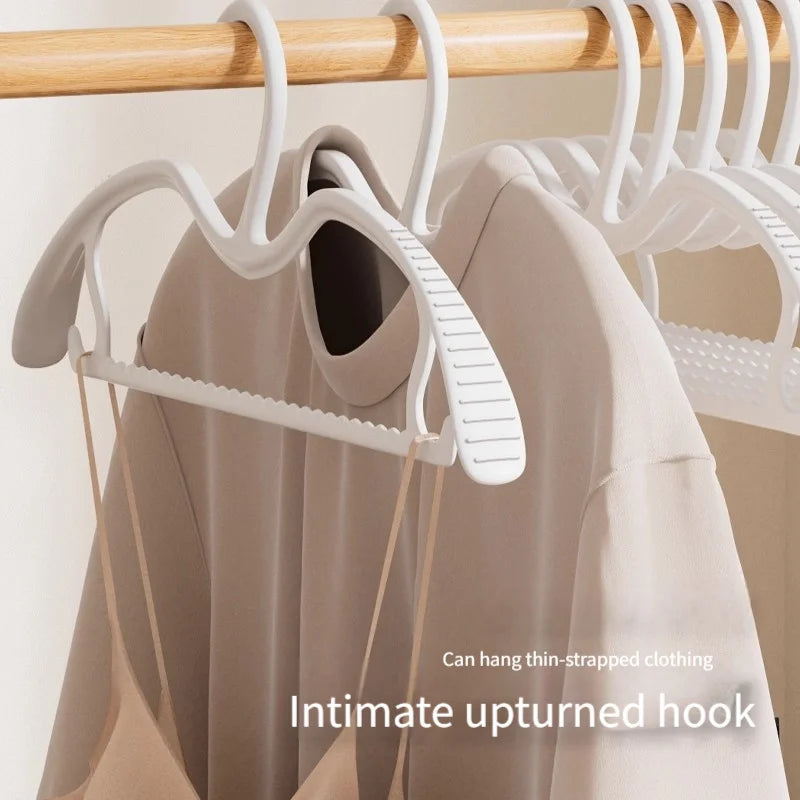 10-Pack Wide Shoulder Non-Slip Clothes Hangers | Space Saving Clothes Hangers Babs