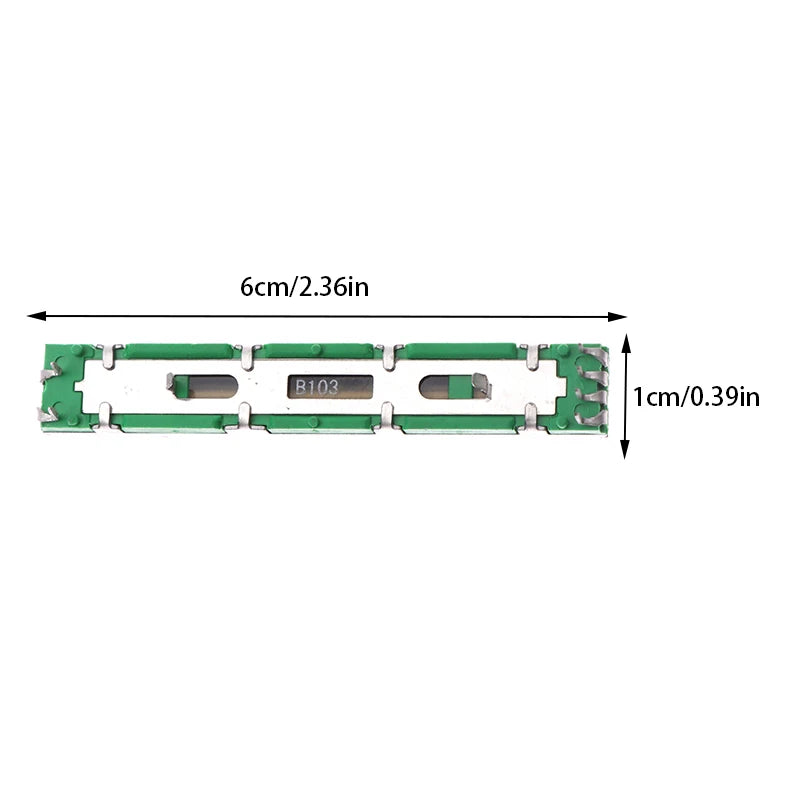 60mm B10K Double Sliding Potentiometer Fader for Audio Mixer Sliding Potentiometer Babs