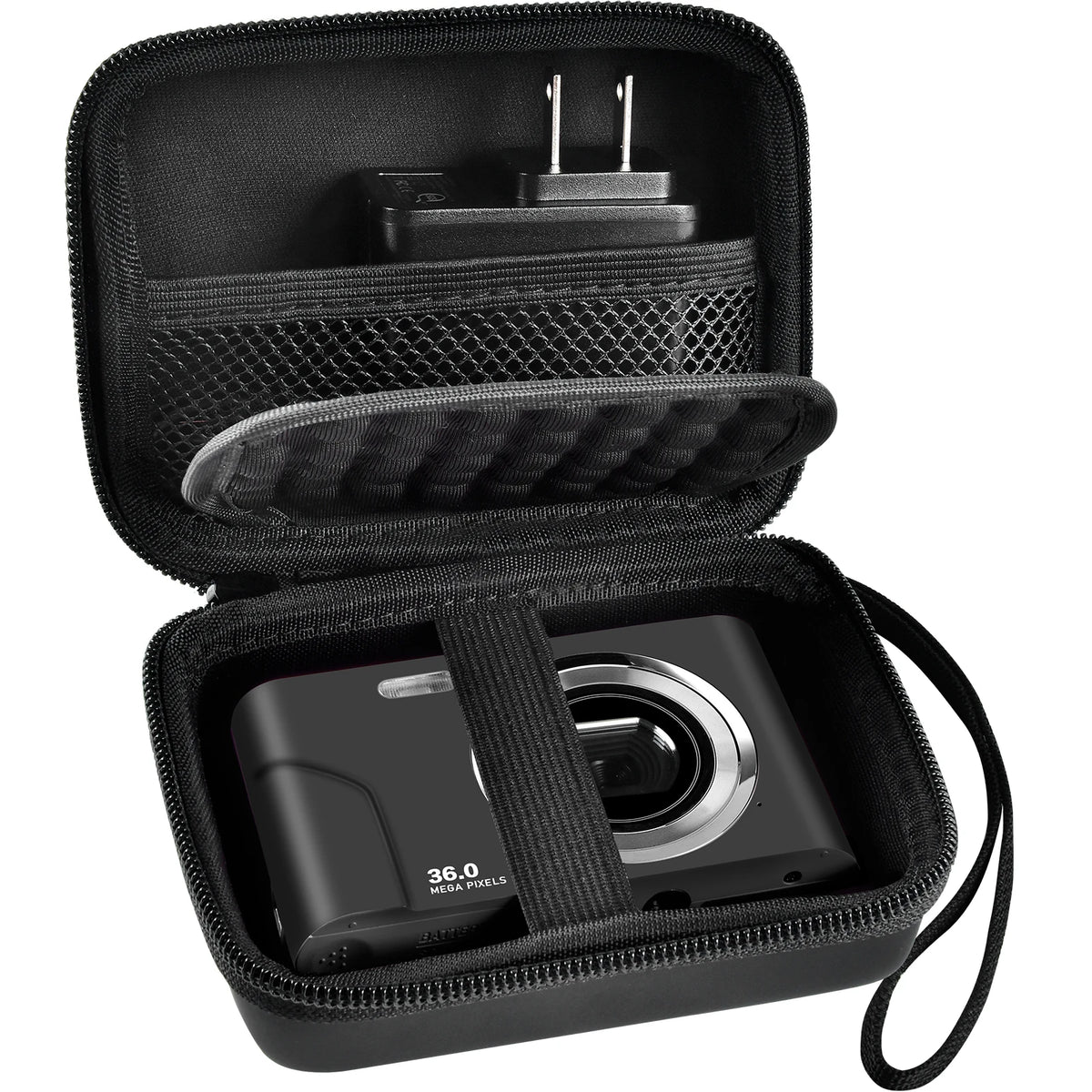 EVA Hard Shell Vlogging Camera Case for Kids & Teens Camera Carrying Case Babs black