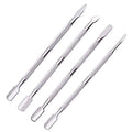 4-Pc Stainless Steel Double-Ended Cuticle Pusher Manicure Set Cuticle Pusher Set Babs 4 Pcs Set