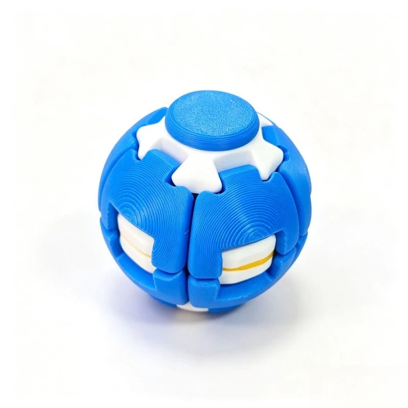 Rotating Fidget Ball Toy – Press & Spin Fingertip Puzzle Fidget Toy Babs