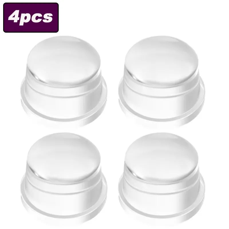 Transparent Silicone Door Stopper Wall Protector Bumper Pad Door Stopper Bumper Babs B-4pcs