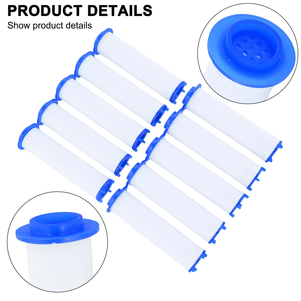 10-Pack Shower Head Filter Replacement Cartridges | PP Cotton Shower Filter Cartridge Babs