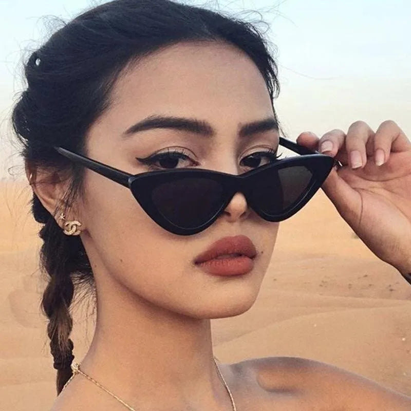 Candy Color Cat Eye Sunglasses – Retro Small Frame Unisex Cat Eye Sunglasses Babs