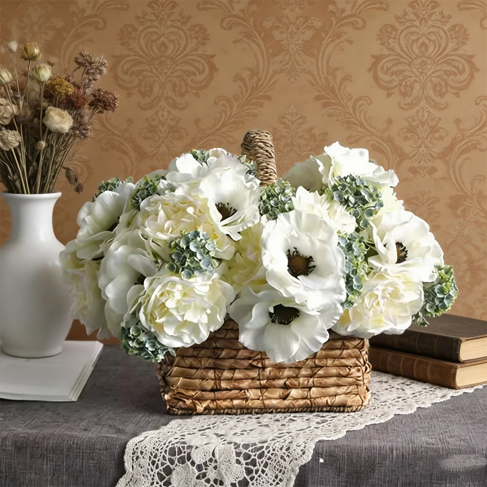 2Pcs Silk Artificial Peony Flowers for Wedding & Home Décor Artificial Flowers Babs