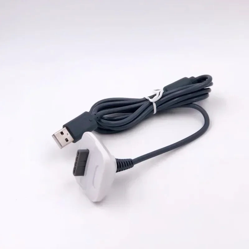 USB Charging Cable for Xbox 360 Wireless Controller + LED Indicator Controller Charging Cable Babs grey