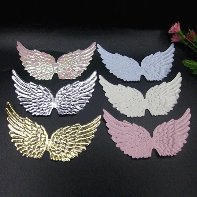 13cm Angel Fairy Wing Patches – DIY Costume & Party Ornament Fabric Applique Patch Babs