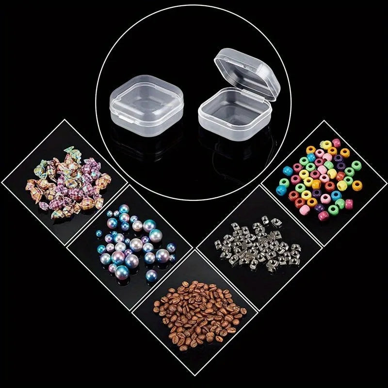30Pcs Mini Clear Plastic Storage Boxes with Lids | Organizer Mini Storage Boxes Babs