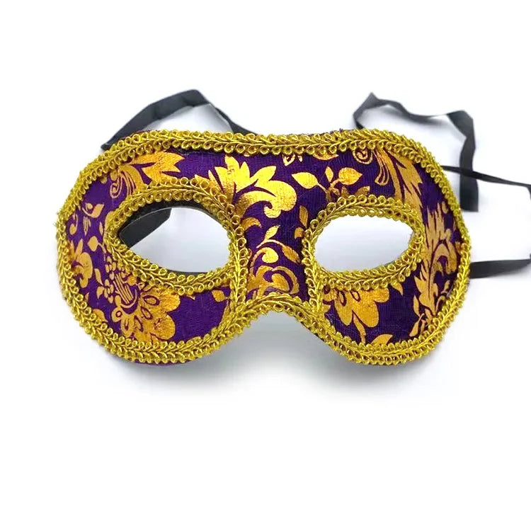 20pcs Venetian Masquerade Masks – Mardi Gras Carnival Party Masquerade Masks Set Babs PURPLE