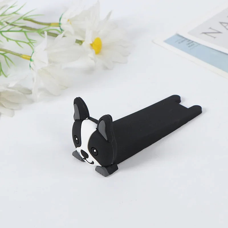 Floor Door Stopper – Anti-Slam No-Drill PU Rubber Wedge Floor Door Stopper Babs Bulldog