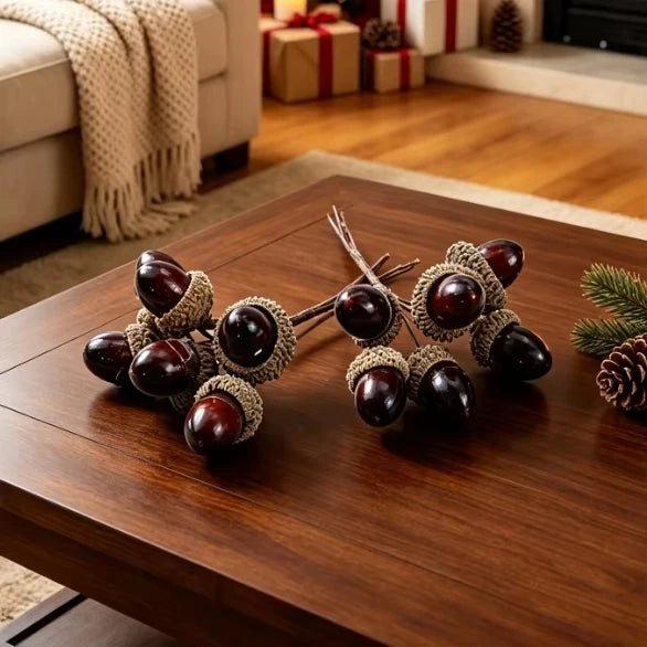 Artificial Mini Pine Cone Bouquet | Holiday & DIY Home Décor Artificial Floral Branch Babs