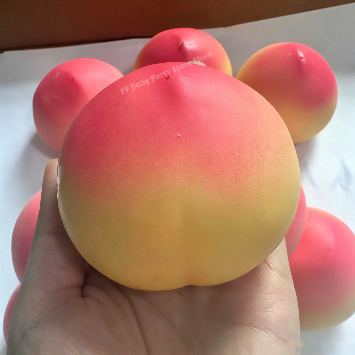 Peach Squishy Toy Slow Rising Crispy Sound Fidget Toy Gift Squishy Fidget Toy Babs 1pcs Yellow