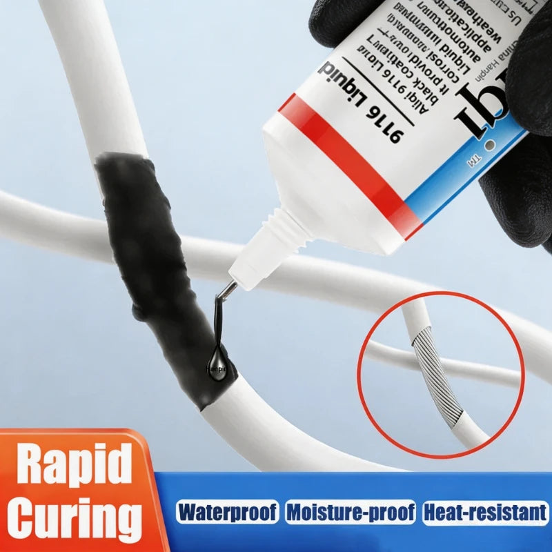 Waterproof Liquid Electrical Tape Insulating Sealant Wire Repair Liquid Electrical Tape Babs