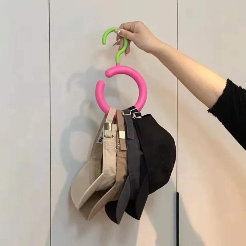 Rotatable Hat Hanger & Scarf Organizer Hook | Wardrobe Rack Hat Storage Rack Babs