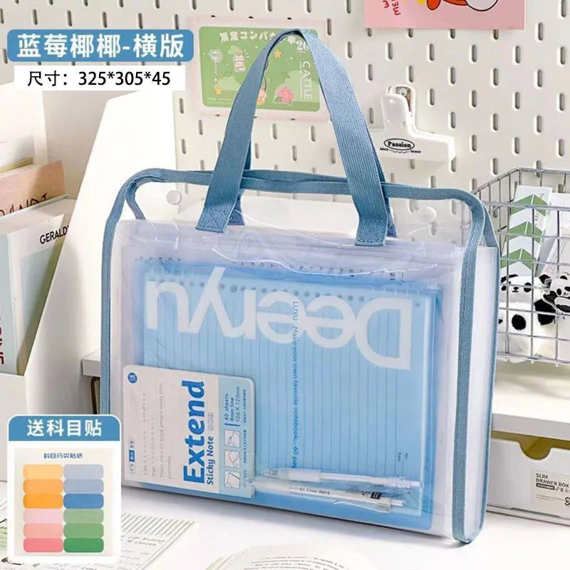 13-Pocket Expandable A4 File Folder – Waterproof & Portable Expandable File Folder Babs B