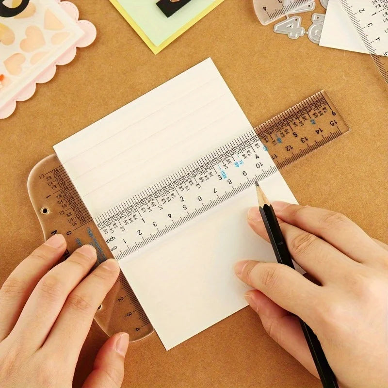 Acrylic T-Square Ruler 6 & 12 Inch – Crafting & Scrapbooking Acrylic T-Square Ruler Babs