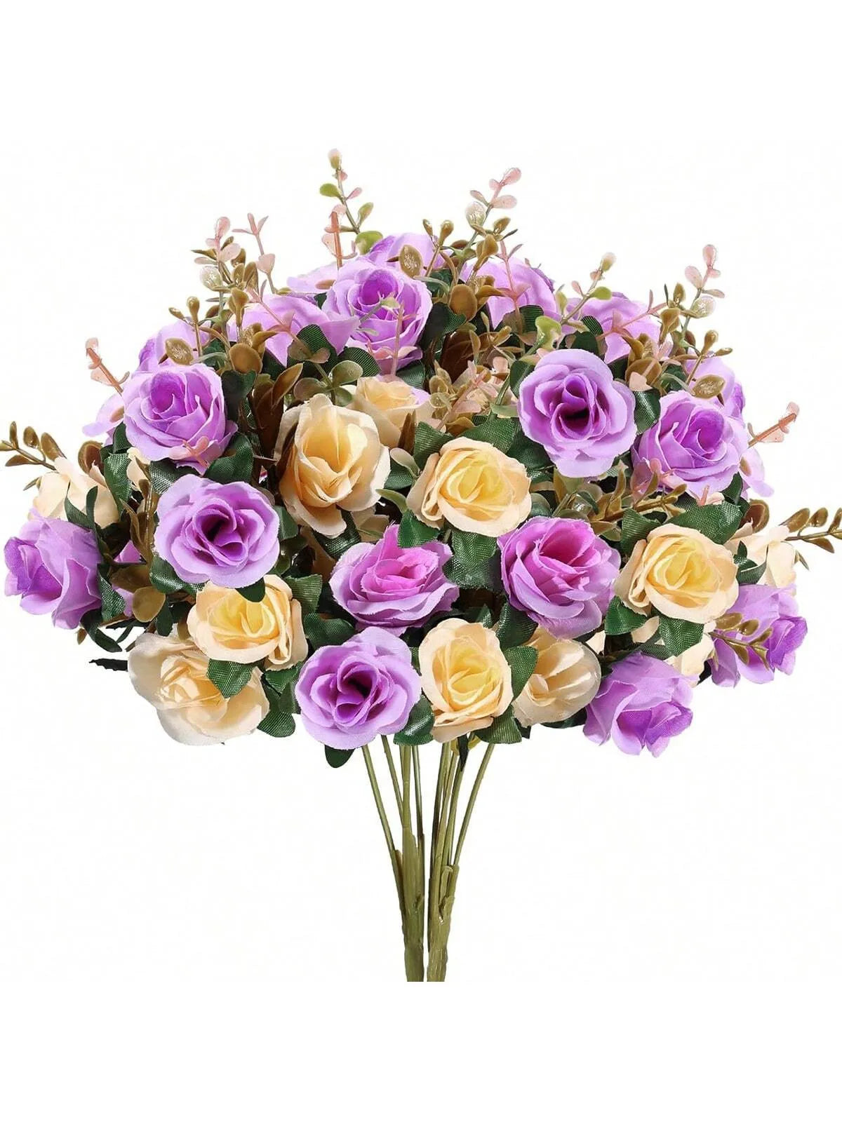 Artificial Silk Rose Bouquet – Wedding & Home Floral Décor Artificial Flower Bouquet Babs color 7 2 pcs