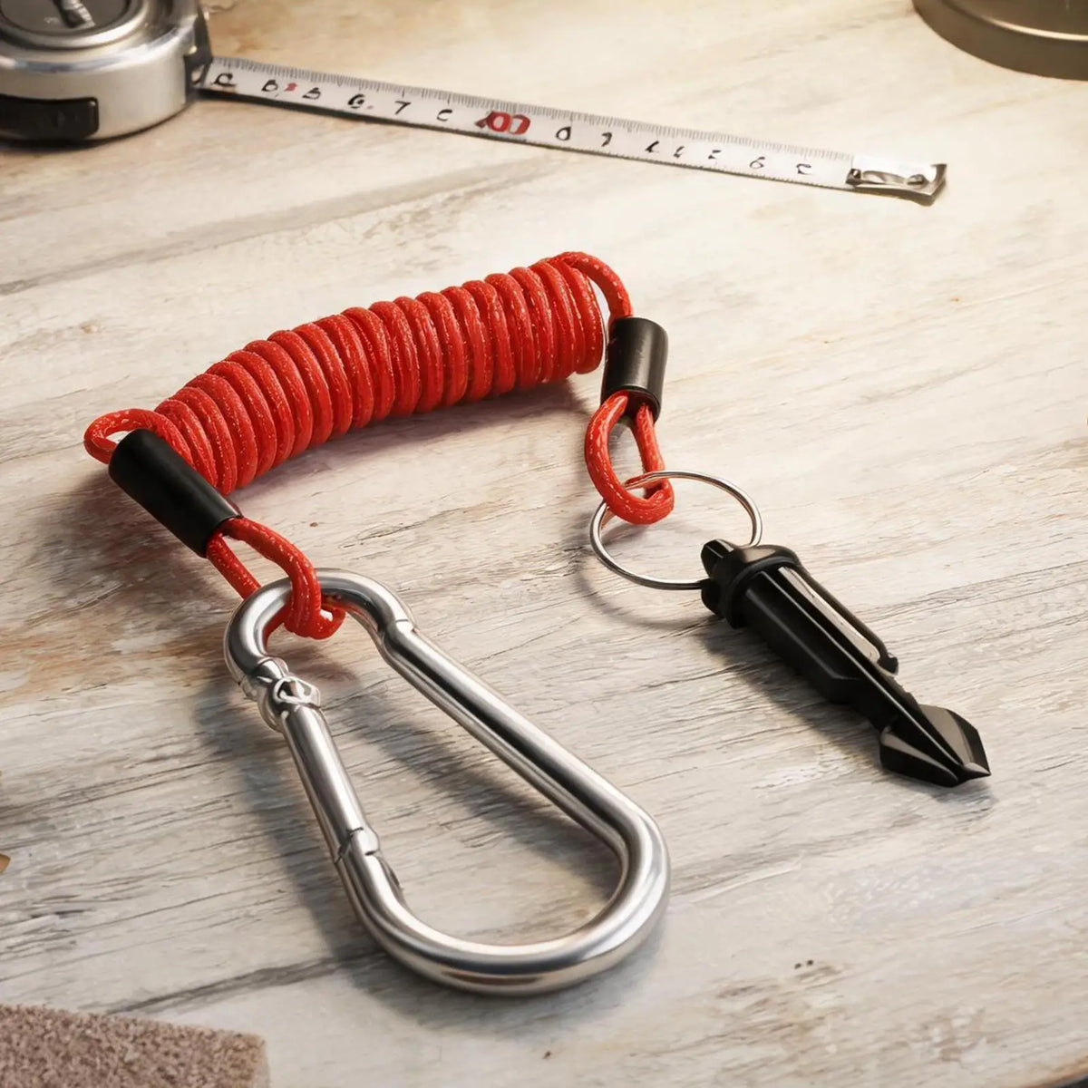 Breakaway Trailer Safety Cable Coiled 304 Steel RV Camper Trailer Safety Cable Babs