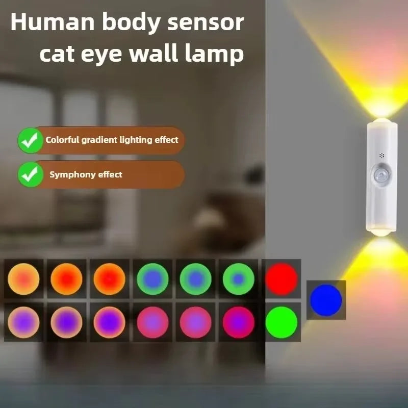 RGB Motion Sensor Night Light – Rechargeable Magnetic Wall Lamp Motion Sensor Night Light Babs
