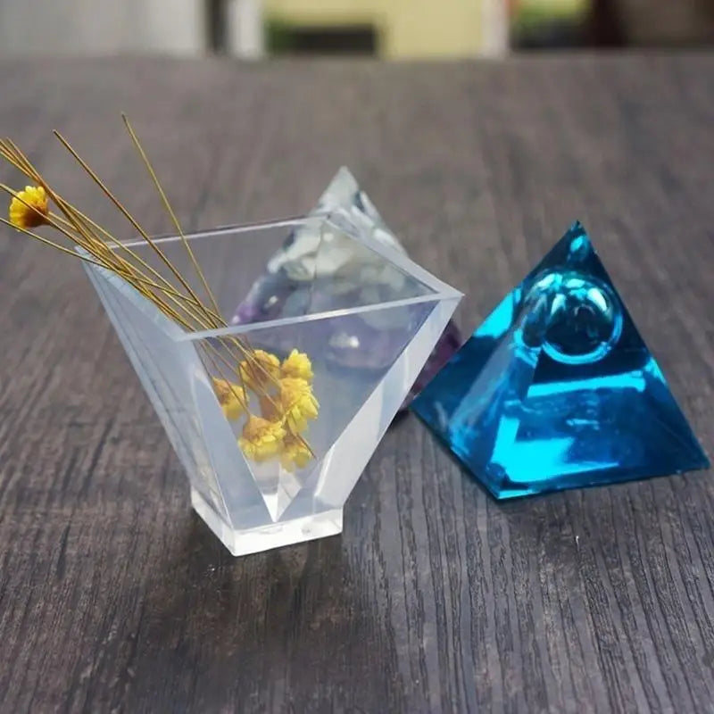 Pyramid & Cube Silicone Resin Mold Set – Crystal Jewelry Making Silicone Resin Mold Babs