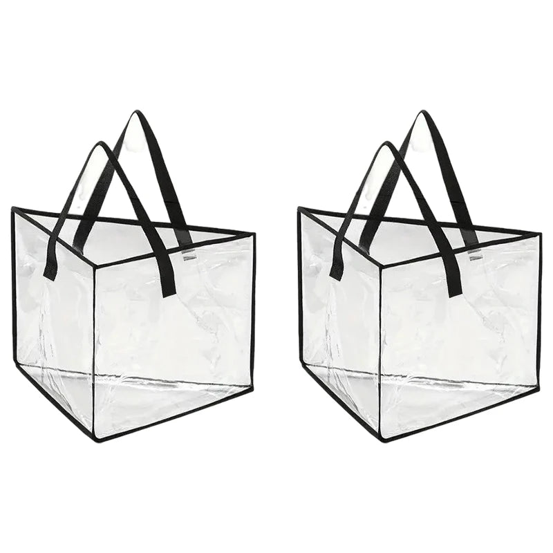 Hanger Storage Bag – Clothes Hanger Organizer, Space Saving Hanger Organizer Bag Babs 2Pcs-Transparent