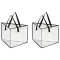 Hanger Storage Bag – Clothes Hanger Organizer, Space Saving Hanger Organizer Bag Babs 2Pcs-Transparent