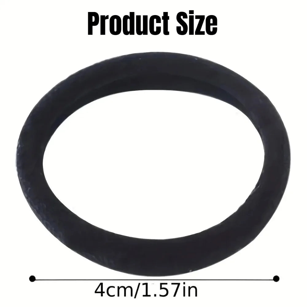 Seamless Black Hair Ties – No-Crease High Elastic Ponytail Bands Hair Ties Babs