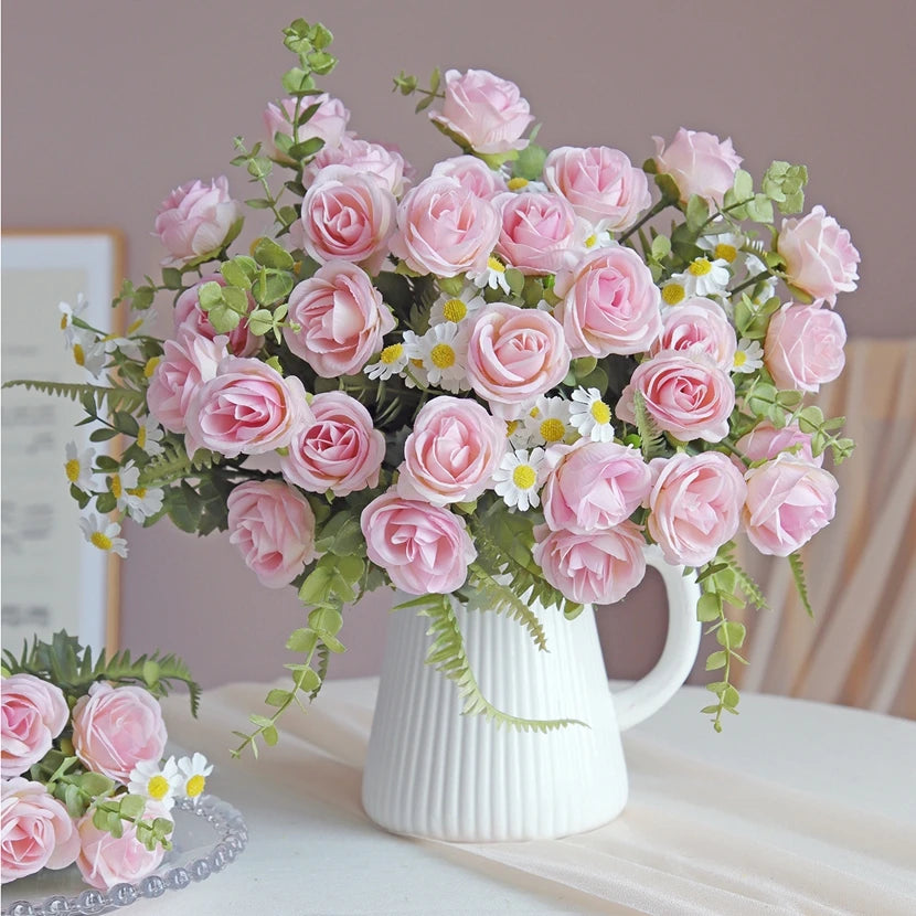 Silk Rose Artificial Flowers – Wedding & Home Décor (1/3 Pc) Artificial Silk Flowers Babs