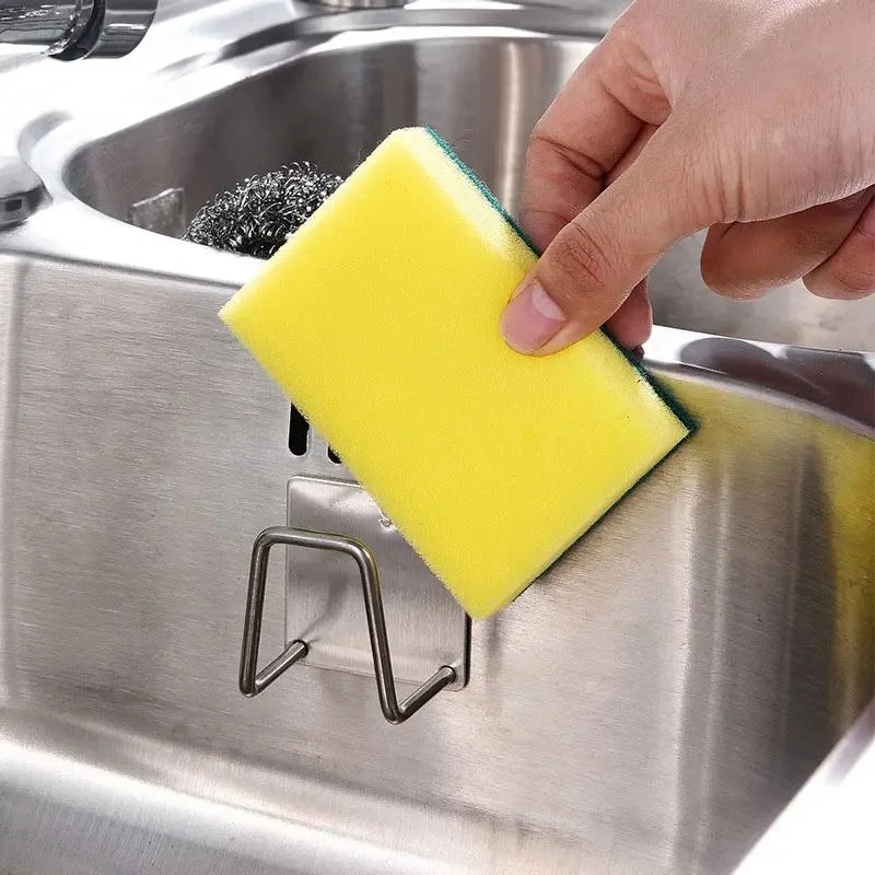Stainless Steel Sink Sponge Rack & Rag Holder for Kitchen Sink Sponge Holder Babs