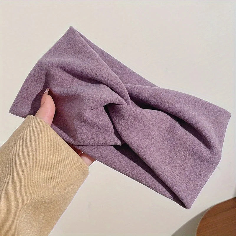 Knotted Elastic Headband – French Wide Brim Hair Accessory Knotted Headband Babs