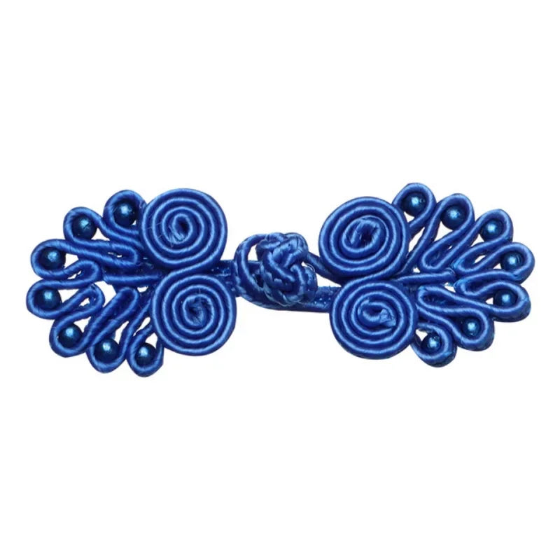 10 Pairs Chinese Knot Frog Buttons for Cheongsam & DIY Sewing Decorative Sewing Buttons Babs Dark Blue
