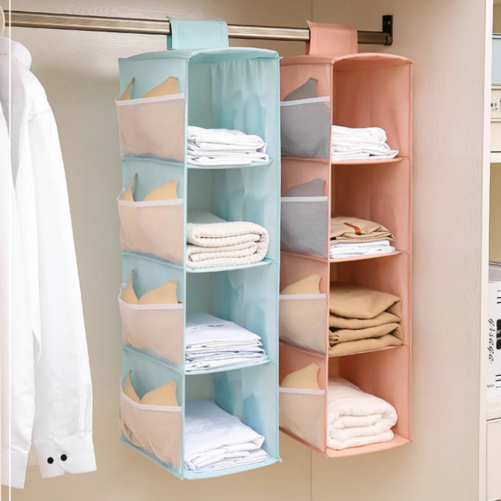 Hanging Wardrobe Organizer – Multi-Layer Non-Woven Storage Bag Wardrobe Hanging Organizer Babs