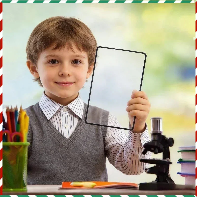 4-Pack 3X Fresnel Lens Magnifying Sheet – Card-Sized Portable Fresnel Lens Magnifier Babs