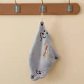 Polar Bear Hanging Hand Towel – Super Absorbent Coral Fleece Hanging Hand Towel Babs GRAY