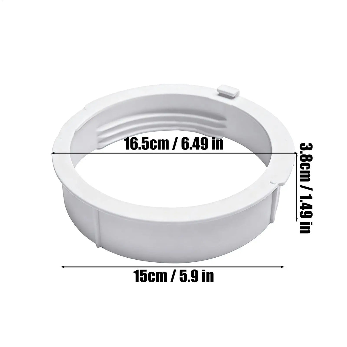 Portable AC Exhaust Hose Connector – Universal Baffle Joint AC Hose Connector Babs