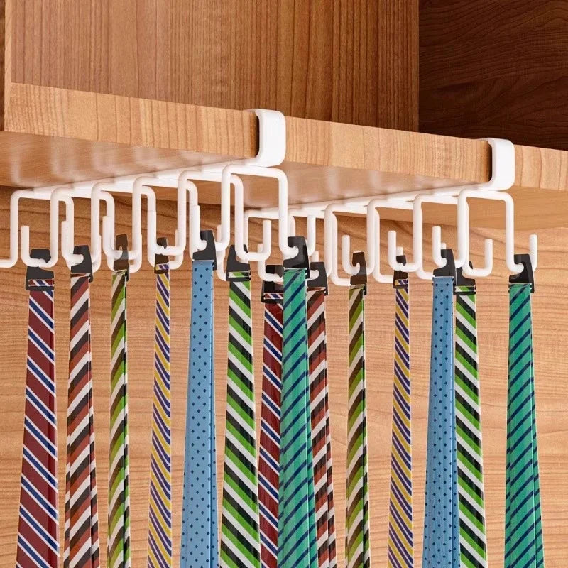Cabinet Storage Rack 6/12 Hooks – No Drill Cup & Wardrobe Organizer Cabinet Storage Rack Babs