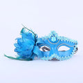 20pcs Venetian Masquerade Masks Sequin Flower Halloween Party Masquerade Mask Set Babs blue