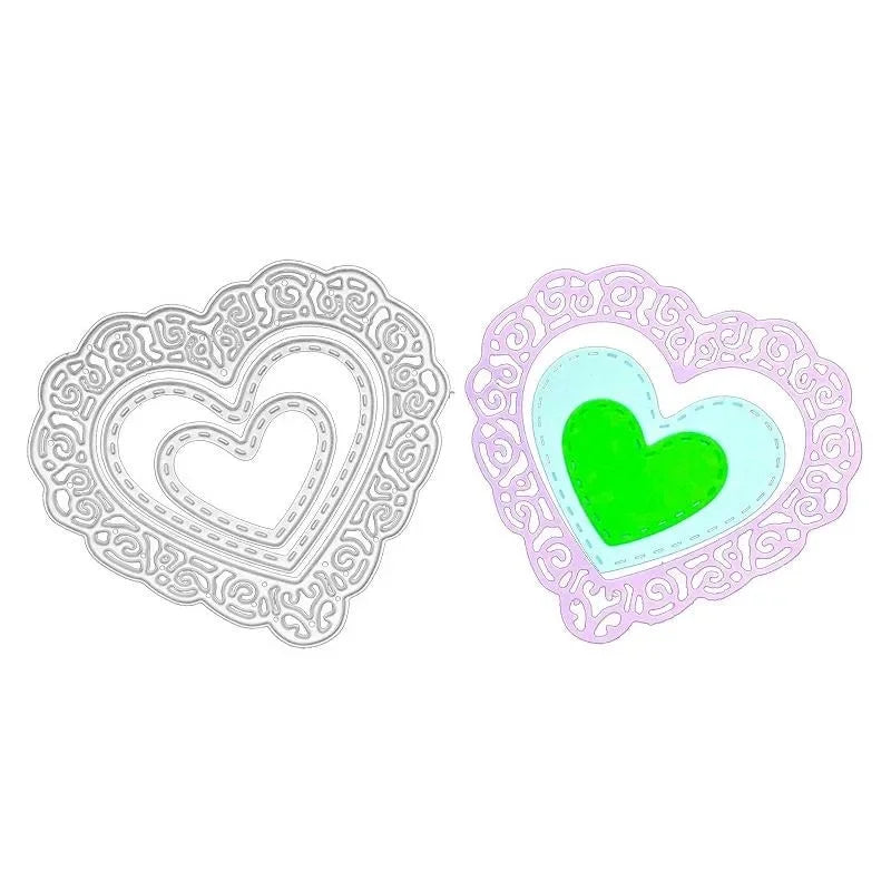 Love Heart Lace Metal Cutting Dies for Cards & Scrapbooking Metal Cutting Dies Babs