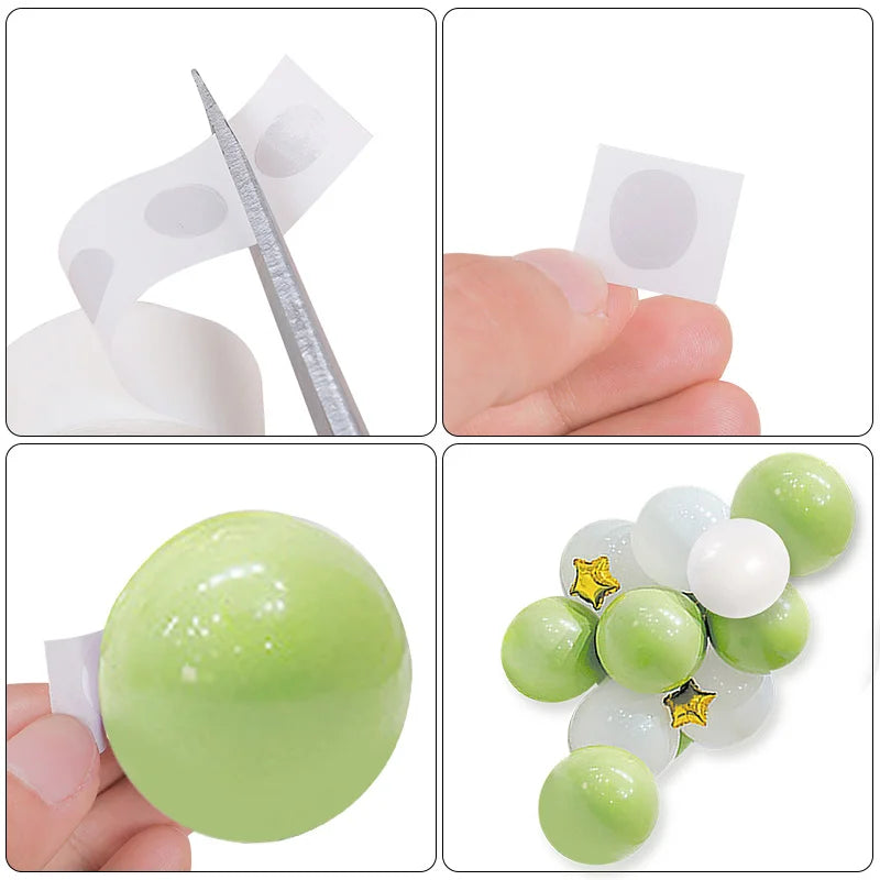 Balloon Glue Dots – Clear Double-Sided Adhesive for Party Decor Balloon Adhesive Dots Babs