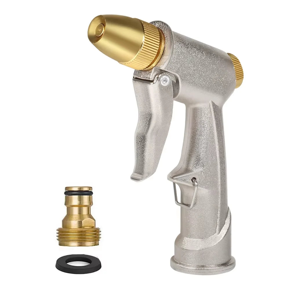 High Pressure Metal Garden Hose Spray Gun – Lawn & Car Wash Garden Hose Spray Gun Babs