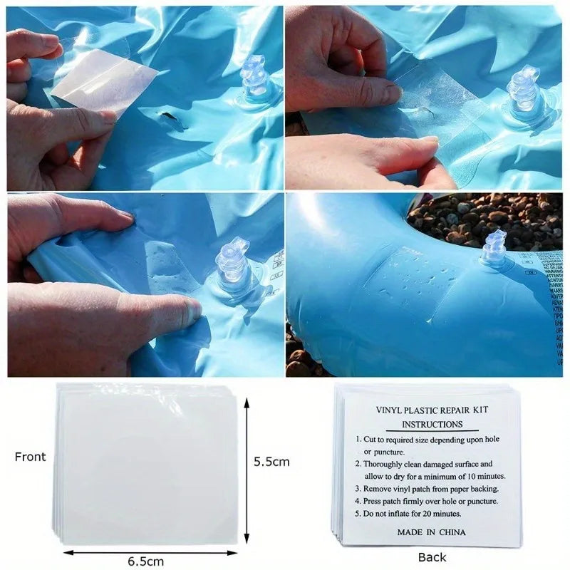10pcs Waterproof Transparent Self-Adhesive Repair Patches – Tent & Jacket Gear Repair Patches Babs