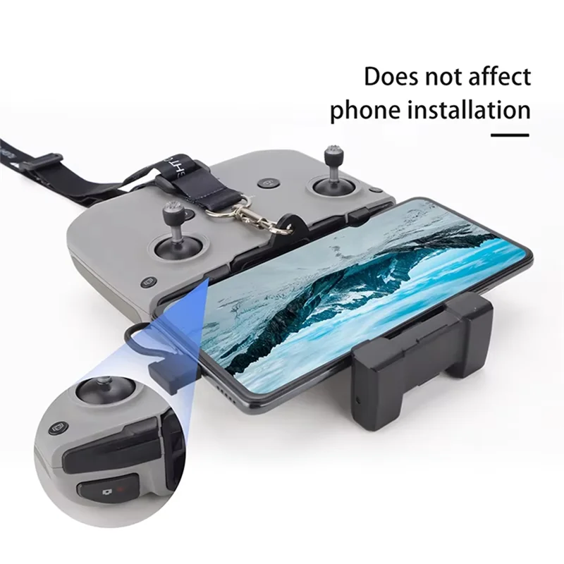 DJI RC N3/N2/N1 Fixed Clip Hook & Lanyard – Mini 4 Pro/Flip/NEO Drone Remote Clip Babs