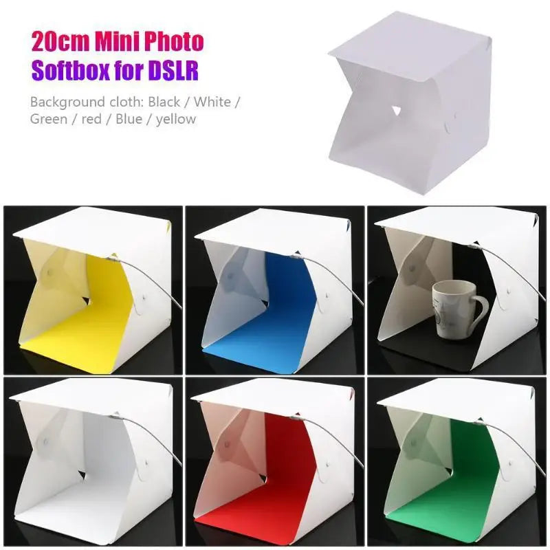 Portable Foldable LED Photo Studio Lightbox Tent LED Photo Lightbox Babs