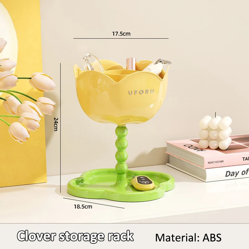 Rose-Shaped Desktop Organizer – Floral Caddy for Keys & More Desktop Storage Organizer Babs Y