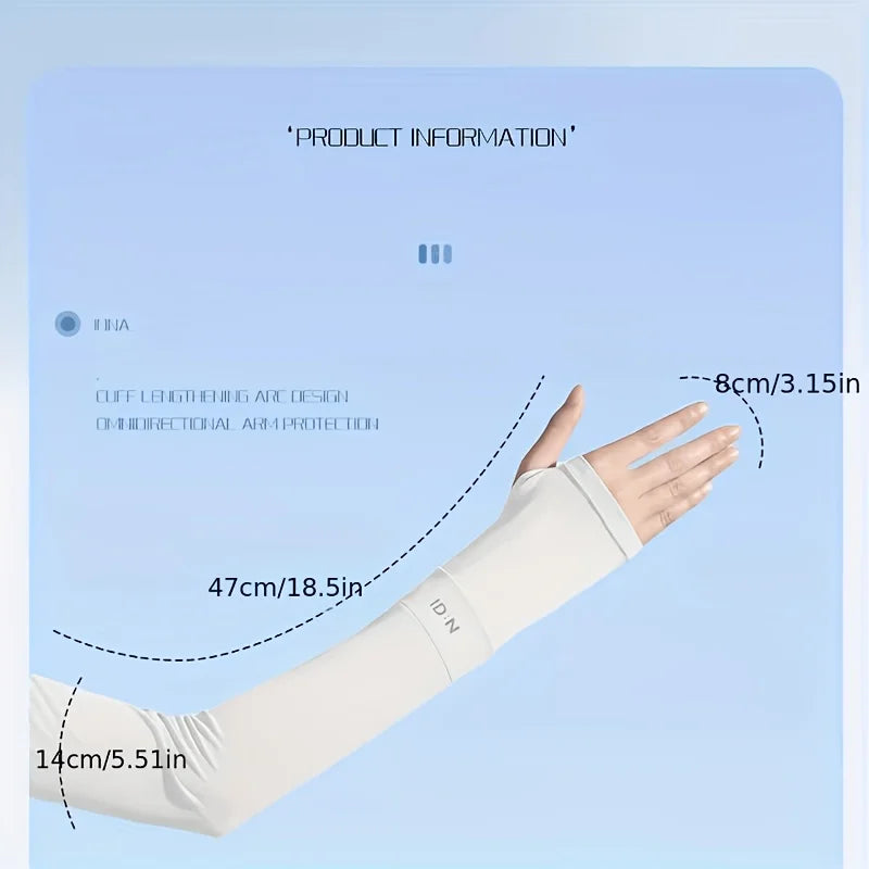 UPF 50+ Breathable Sun Protection Arm Sleeves – 1 Pair UV Protection Arm Sleeves Babs