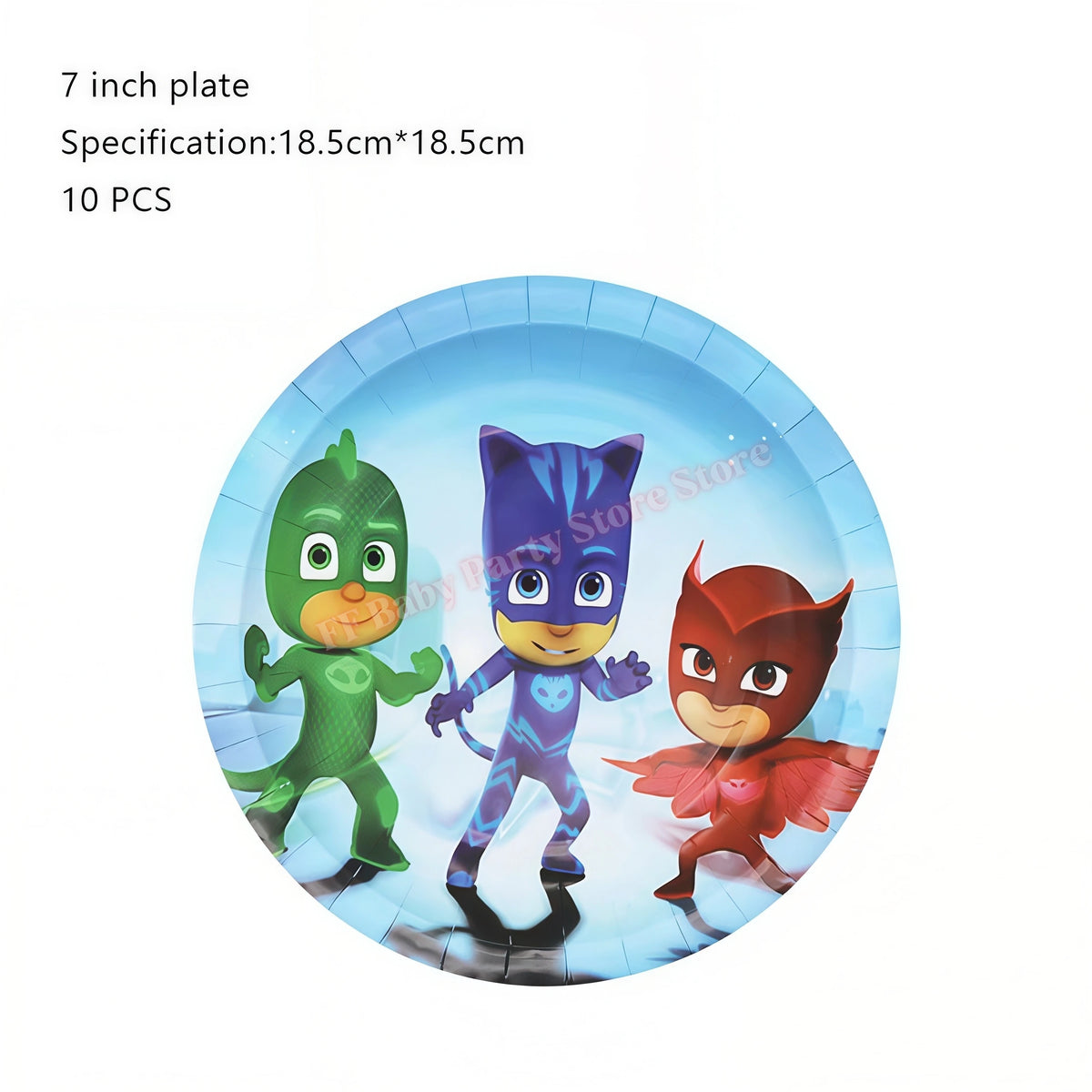 Superhero Birthday Party Supplies – Plates, Cups, Balloons & Banner Party Decoration Set Babs 10pcs 7inch plates