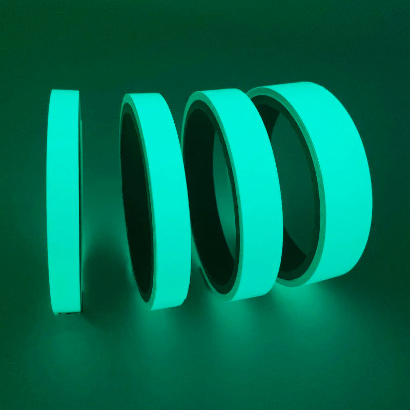 3M Glow in the Dark Wall Sticker Tape – Luminous DIY Decal Glow Wall Sticker Babs blue green 3m x 1.2cm
